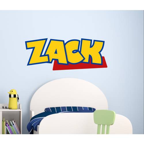 Toy Story Name Wall Decal, Kid's Name Toy Story Logo Decal, Personalized Kid's Room Name Decal
