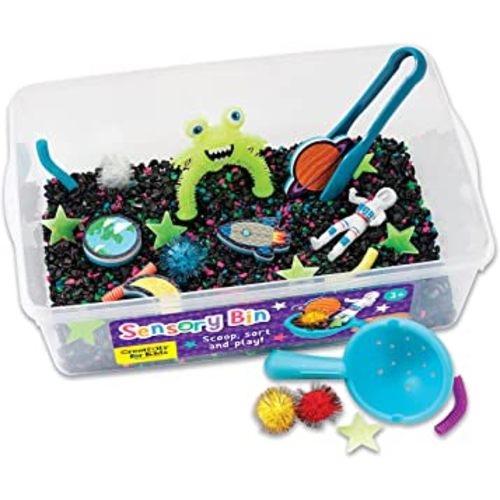 Creativity for Kids Sensory Bin: Outer Space Toys - Preschool and Toddler Sensory Toys, Kids Gifts for Boys and Girls Ages 3-5+, 10.25 x 14.5 x 4.75 inches