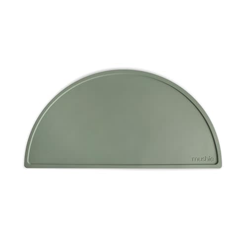 mushie Silicone Placemat for Kids | BPA-Free Non-Slip Design (Dried Thyme)