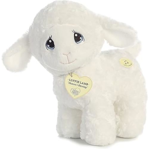 Aurora - Precious Moments - 10" Luffie Lamb Musical, White