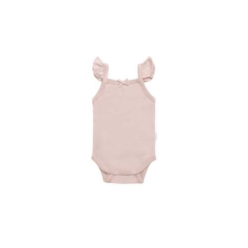Organic Cotton Bettina Bodysuit - Shell Pink