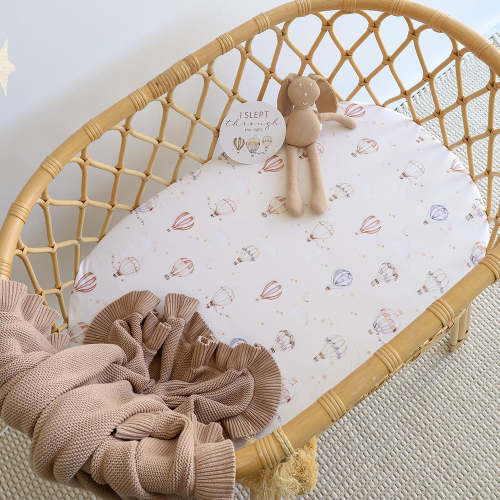 Up & Away Organic Bassinet Sheet / Change Pad Cover