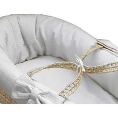 Waffle Pique Baby Moses Basket
