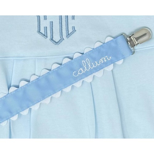 Monogrammed Pacifier Clip