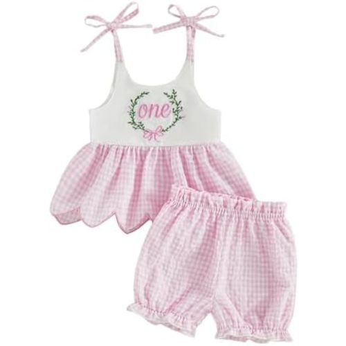 Toddler Baby Girl 4th Of July Outfit Popsicle Bow American Flag Smocked Top Shorts Set Summer Patriotic Clothes