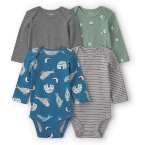 Carter's Baby Boys' 4-pack Long Sleeve Bodysuits