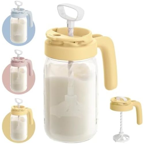 Papablic Breast Milk Pitcher, Formula & Baby Feeding Container, Yellow