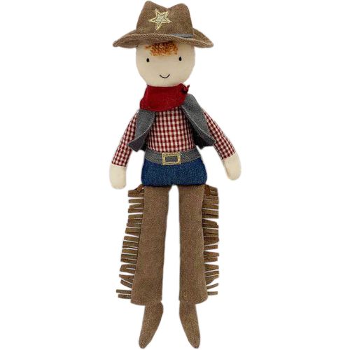 MON AMI Cooper The Cowboy Doll – 15-Inch | Soft & Elegant Plush Stuffed Doll | Western Cowboy Toy for All Ages | Ideal Room & Nursery Décor