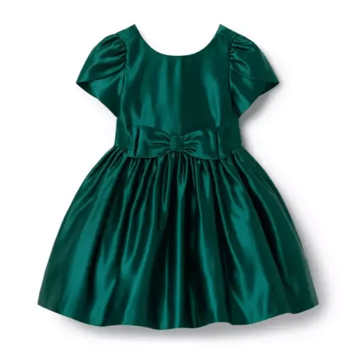 Girl Evergreen Forest The Holiday Bow Dress by Janie and Jack