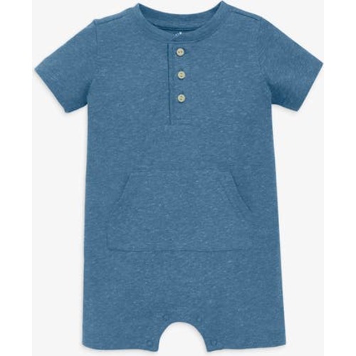 Baby Heathered Henley Shortie, 6-12M