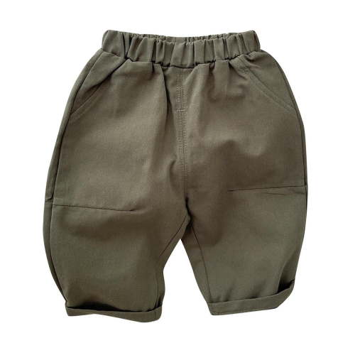 cfhntfmh Baby Boys Girls Pants Cotton Comfortable Elastic Waisted Pull on Pants Casual Loose Athletic Pants for Newborn Infant