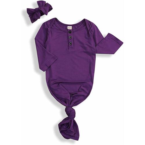 Newborn Baby Boy Girl Sleeper Gowns,Unisex Striped Sleeping Bags Swaddle Sack Coming Home Outfit 0-6 Months