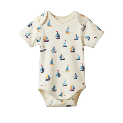 Short Sleeve Bodysuit - Regatta Print – Daisy and Hen