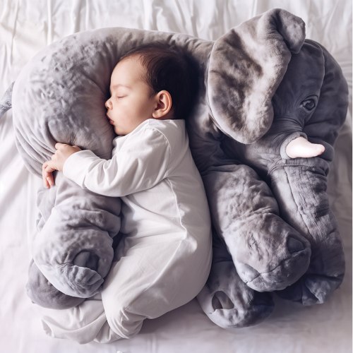 Baby Elephant Cuddle Pillow - Newborn Gift - Infant Gift - Unique Baby Gifts - Plushie Elephant - Baby Shower Gift - Christening Gifts – Fresh Frenzy