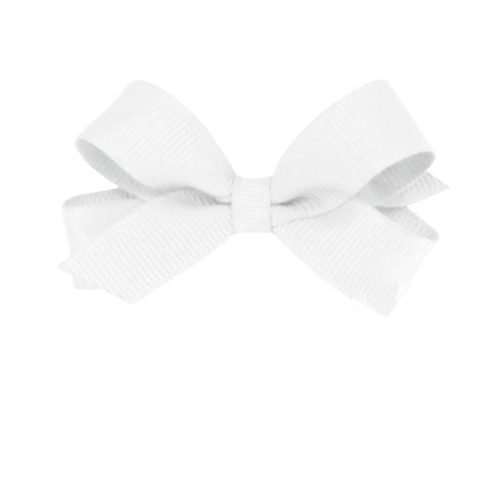 Wee Ones Mini White Bow - Bibs and Kids Boutique