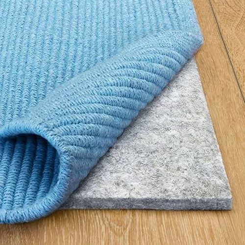 RUGPADUSA - Basics - 8'x10' - 3/8" Thick - 100% Felt - Protective Cushioning Rug Pad - Safe for All Floors and Finishes Including Hardwoods