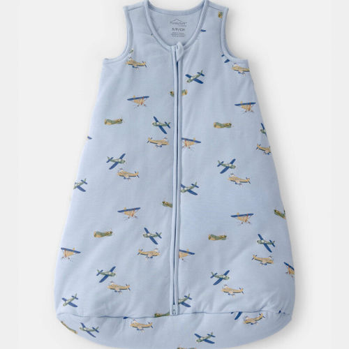Baby Boy Plane 2-Way Zip Wearable Blanket - Blue | Carter’s Oshkosh Canada