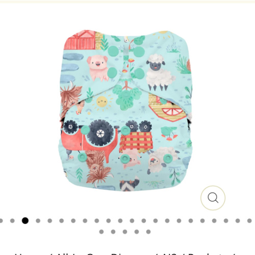 Thirsties Natural One-Size All-in-One Diaper - Snaps