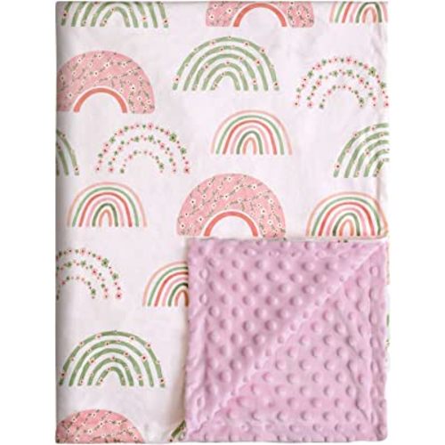 Soarwg Kids Baby Blanket Unisex Newborn, Super Soft Comfy Rainbow Blankets, for Toddler Baby Nursery Bed Blanket Stroller Crib Shower Gifts, 30 x 40 Inch
