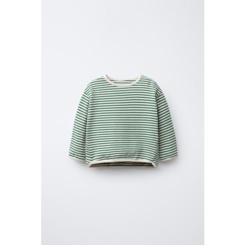 STRIPED T-SHIRT - Green | ZARA United States