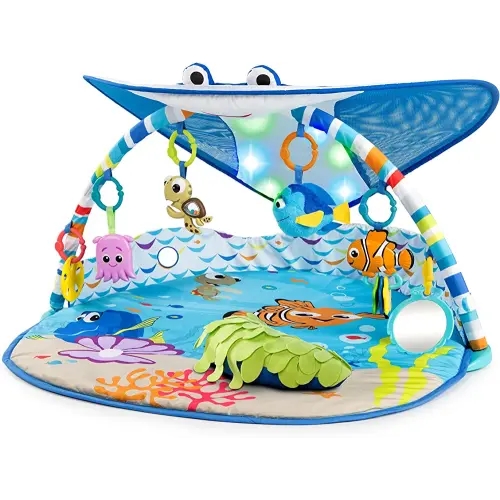 Bright Starts Disney Baby Finding Nemo Mr. Ray Ocean Lights & Music Gym, Ages Newborn +