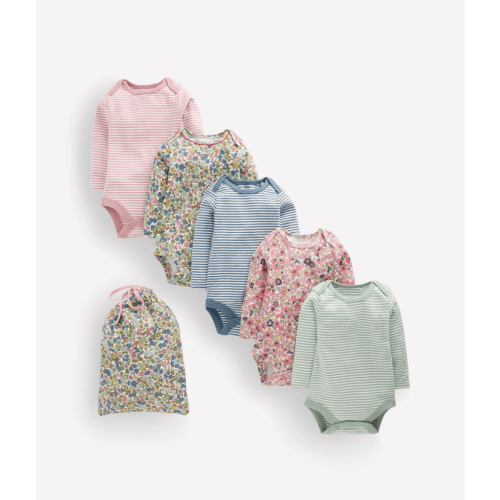 5 - pack Cotton Bodies - Multi Floral Spots