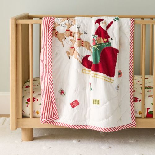 Christmas Eve Santa Delivery Baby Quilt