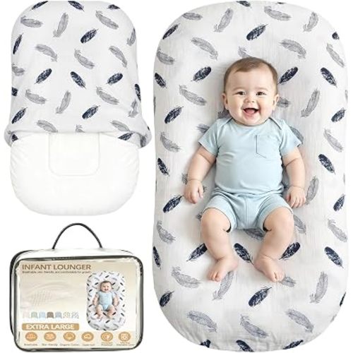 Baby Lounger, Extra Large Infant Support Cushion for 0-24 Months