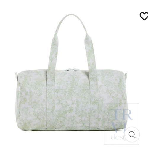 Duffel - Weekender - Bunny Toile Green