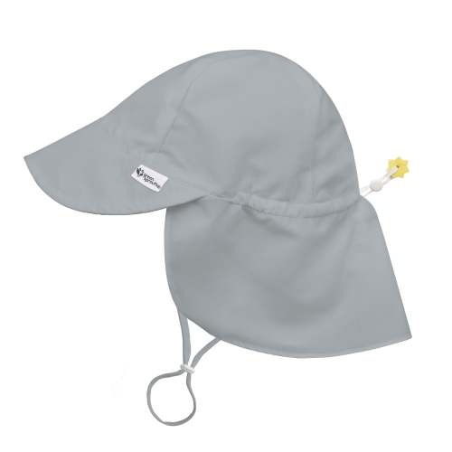 Eco Flap Sun Hat | Green Sprouts - Grey - 0-6 mo