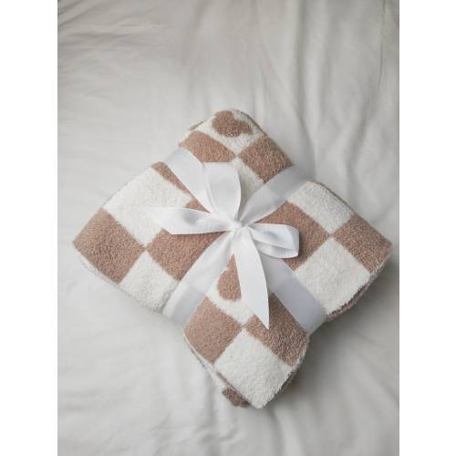 Mouse Checkered Blanket Fuzzy Furry Home