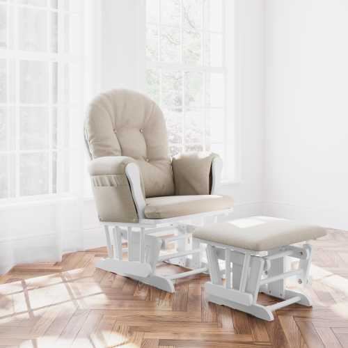 Storkcraft Hoop Glider and Ottoman | Ashley