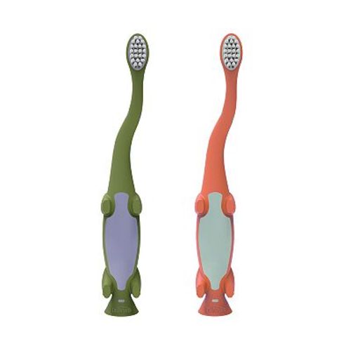 Dr. Brown's Toddler Dinosaur 2-Pack Toothbrushes