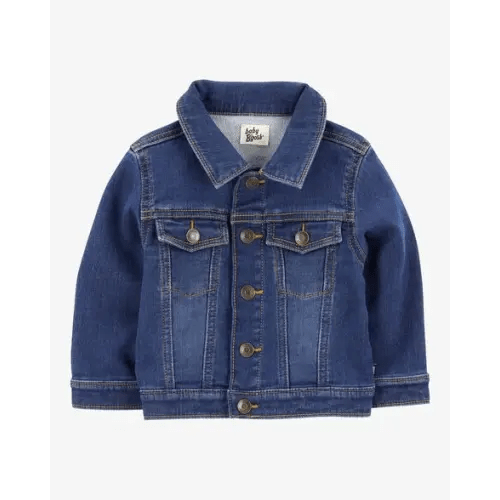 Baby Boy Knit-Like Denim Jacket - Dark Wash - OshKosh B'gosh | Carter's