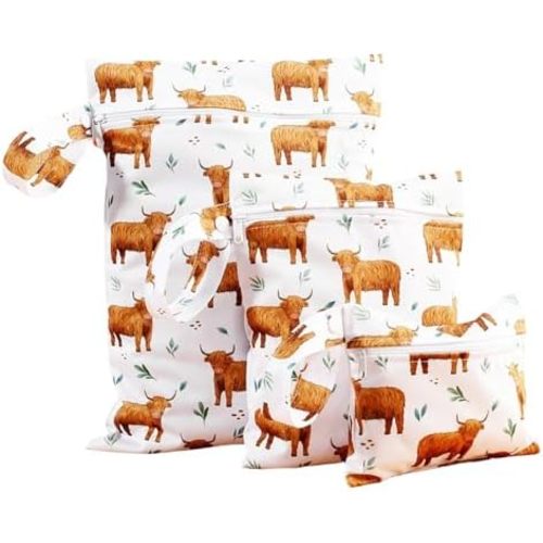 3-Piece Waterproof Wet Dry Bag Set with Zipper - Durable Travel Organizer for Swimming, Diapers, Baby, Gym & Beach Accessories