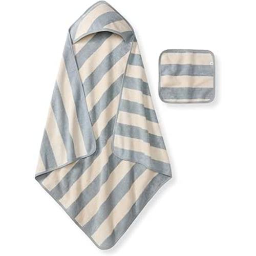 Amazon.com: Burt's Bees Baby Hooded Woven Terry Towels Organic Cotton, Unisex Bath Essentials, Soft Nursery Towel for Infants, Toddlers, Kids : Home & Kitchen