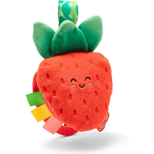 Melissa & Doug Peek-a-Boo Berry Take-Along Toy with Teether, Clip-On Stroller Toy for Baby Ages 12m+