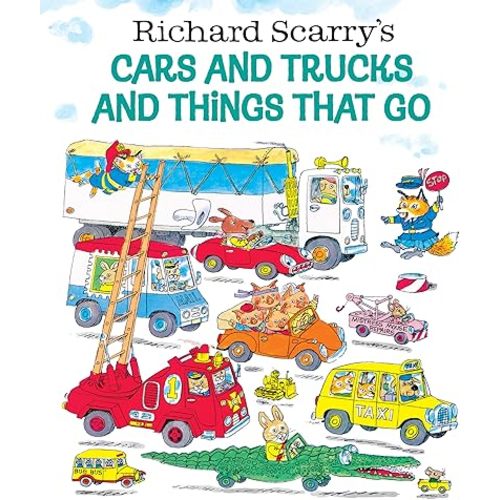 Richard Scarry's Cars and Trucks and Things That Go Hardcover – Picture Book, June 1, 1998