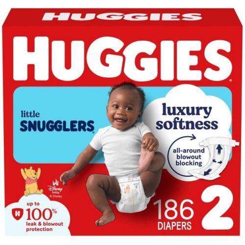 Huggies Little Snugglers Diapers - Size 2 - 186ct
