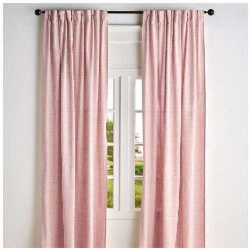 Pinch Pleated Top Light Filtering Window Curtain