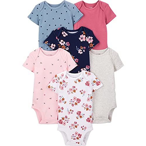 Simple Joys by Carter's Baby-Girls 6-Pack Short-Sleeve Bodysuit