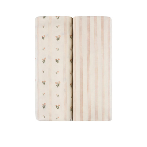 Linear Floral Bassinet Sheet Set – Ely's & Co.