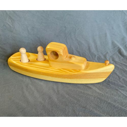 maine lobstah boat wooden toy