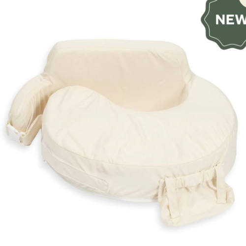 Super Deluxe Oat Nursing Pillow with 100% Organic Cotton Cover