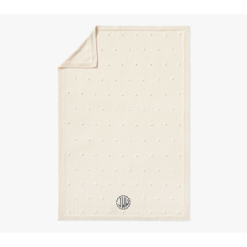 Cotton Sweater Knit Baby Blanket And Thumbie Set