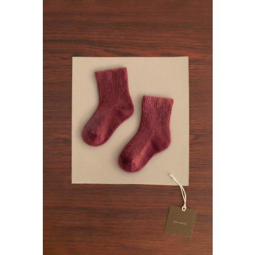 ZARA TIMELESS - SOCKS WITH CASHMERE - Dark pink | ZARA Canada