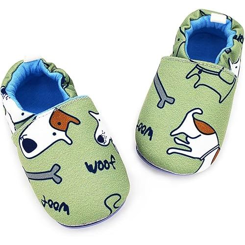 LAFEGEN Baby Boy Girl Walking Shoes Non Slip Soft Sole Infant Toddler Slipper Newborn Moccasins First Walker House Crib Sneaker Shoes