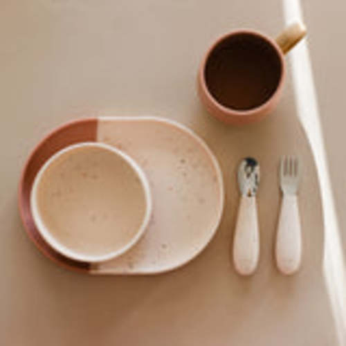 Dinnerware Bundle - Desert Sage/Brown Speckle – Yeah Baby Goods