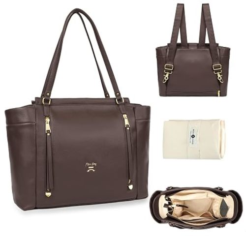 miss fong Diaper Bag Tote Diaper Bags Convertible Mommy Bag Hospital Bag