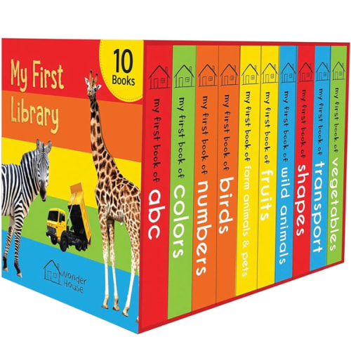 My First Library: Boxset of 10 Board Books for Kids